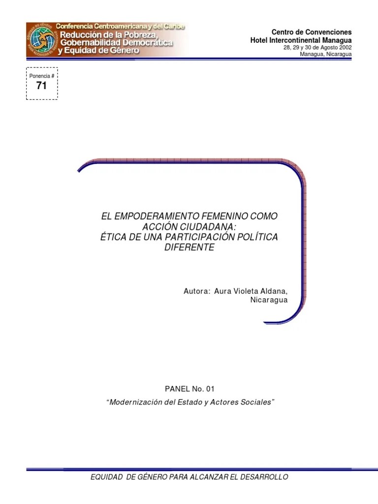 Empoderamiento Femenino | PDF | Mujer | Feminismo