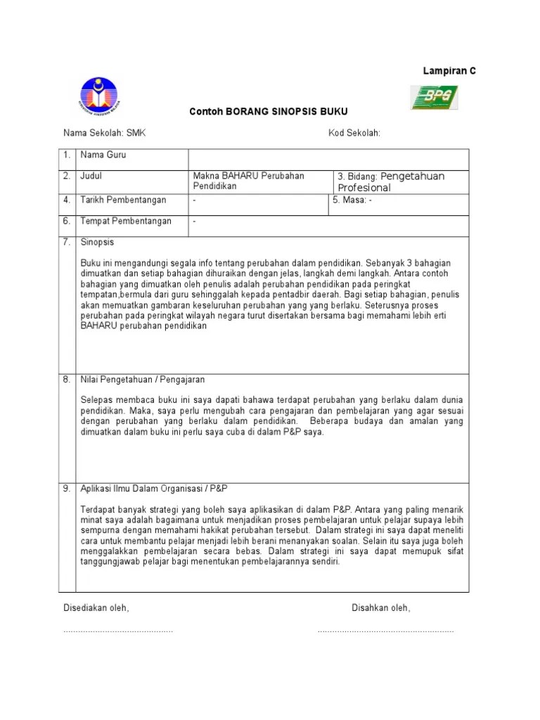 Contoh ulasan buku ilmiah splkpm . Contoh Book Review E Splg Pdf