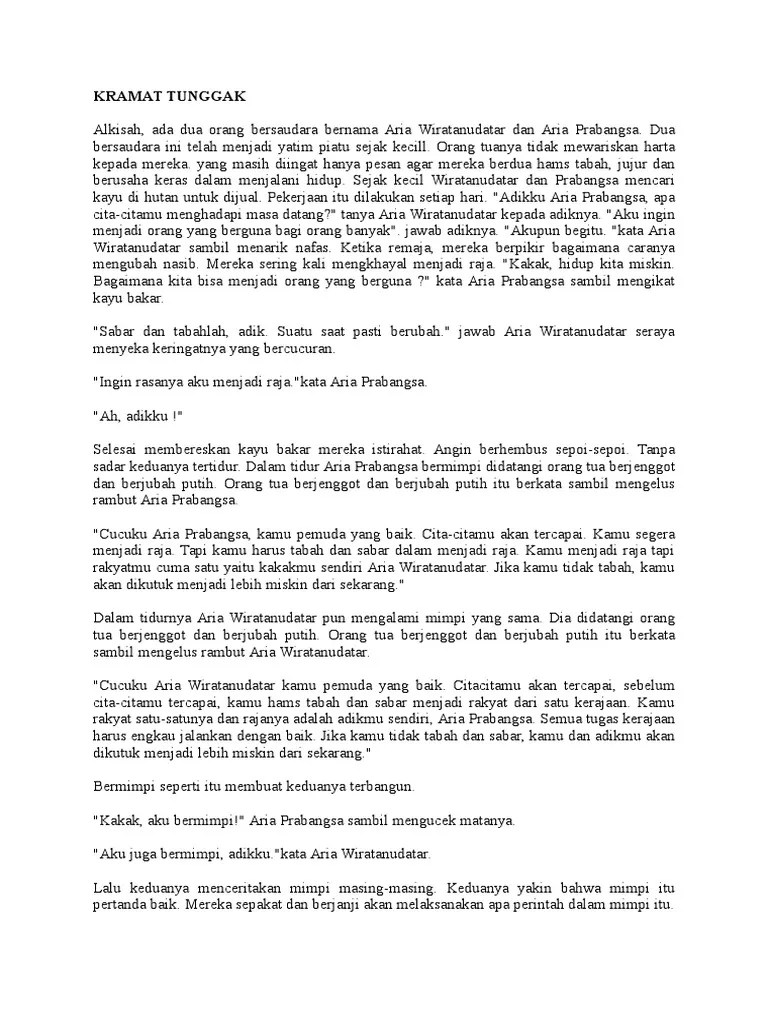 Dongeng Kramat Tunggak | PDF