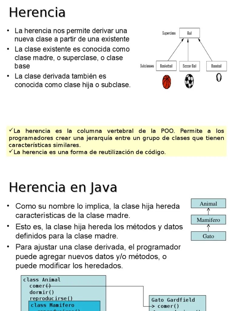 Herencia | PDF | Herencia (Programación Orientada A Objetos) | Modelos ...