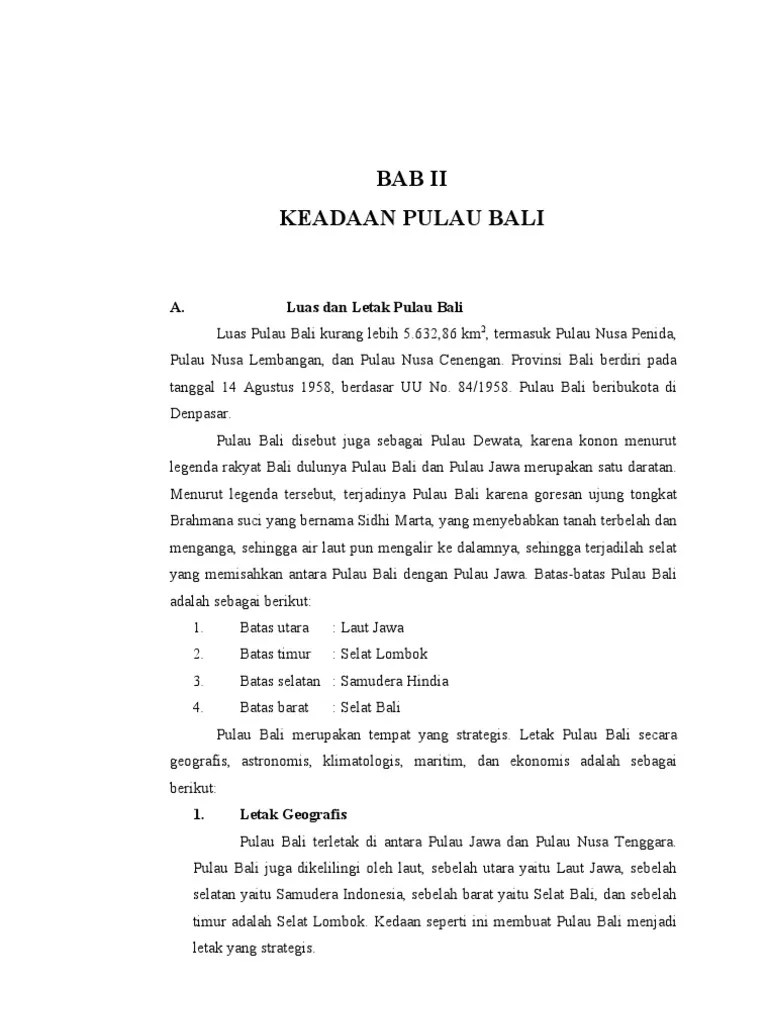 Luas Pulau Bali Dan Nusa Tenggara Berdasarkan Peta – Rasanya