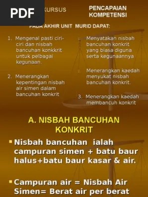 Dan struktur yang akan kita buat terdedah kepada air hujan, maka nisbah . Unit 4 3 Bb Pdf