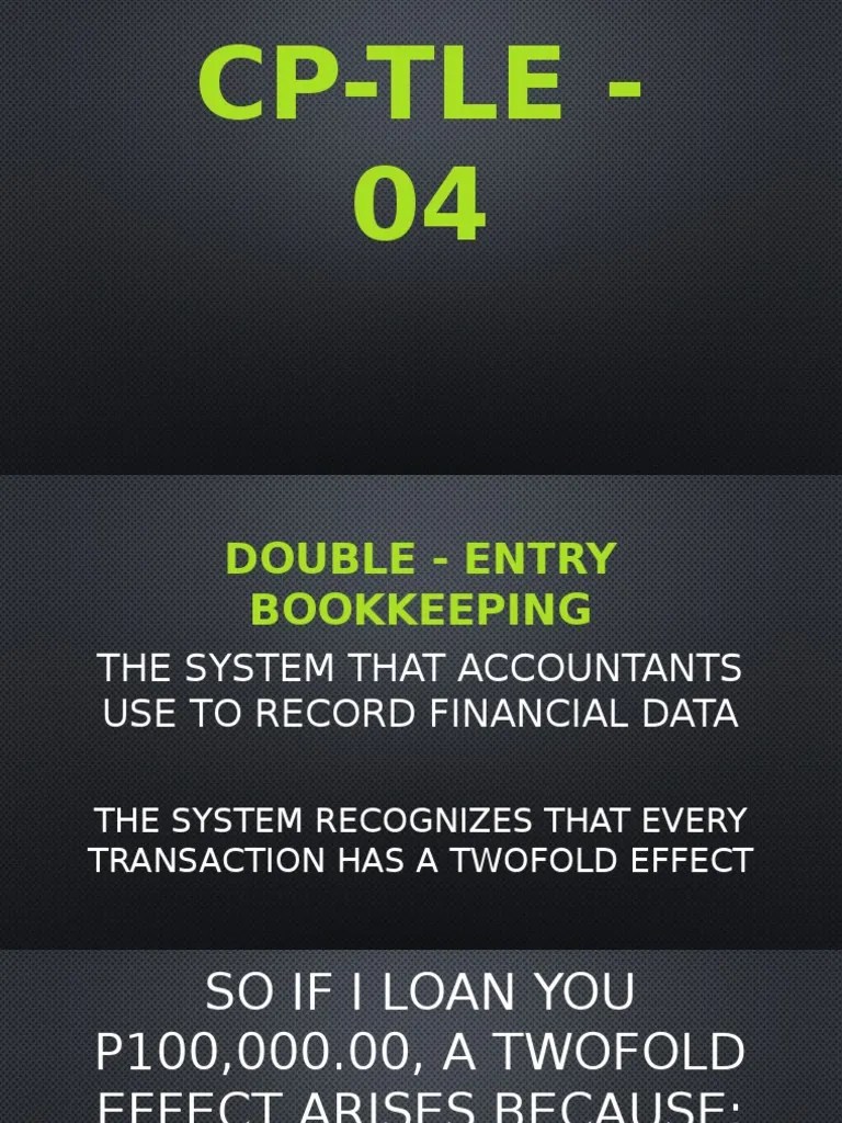 Double Entry Bookkeeping | Download Free PDF | Debits And Credits | Bookkeeping