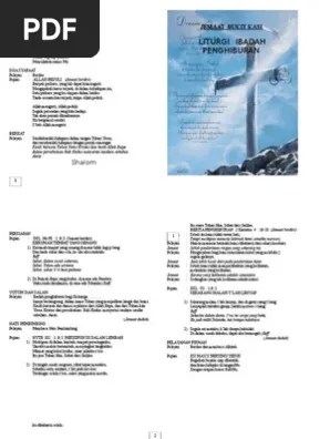 Ini adalah contoh susunan acara sebuah ibadah di keluarga toraja yang beberapa hari lalu sedang berduka. Liturgi Ibadah Penghiburan Pdf