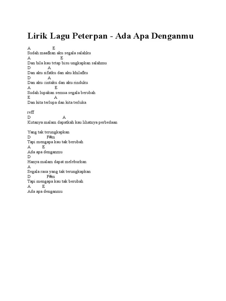 Simak lirik lagunya berikut ini. Lirik Lagu Peterpan Usai Sudah Semua Berlalu Nuring