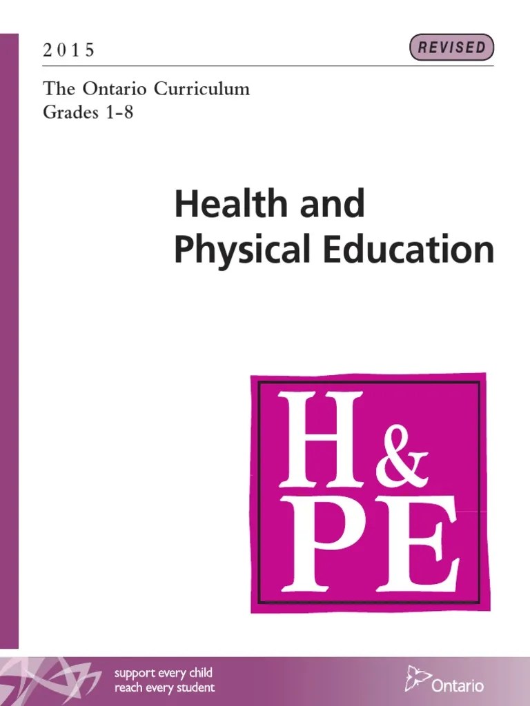 Elementary Health And Physical Education Curriculum | PDF