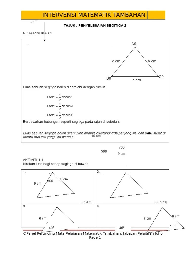 Download free pdfdownload pdf download free pdfview pdf. Modul 19 Penyelesaian Segitiga 2 Pdf