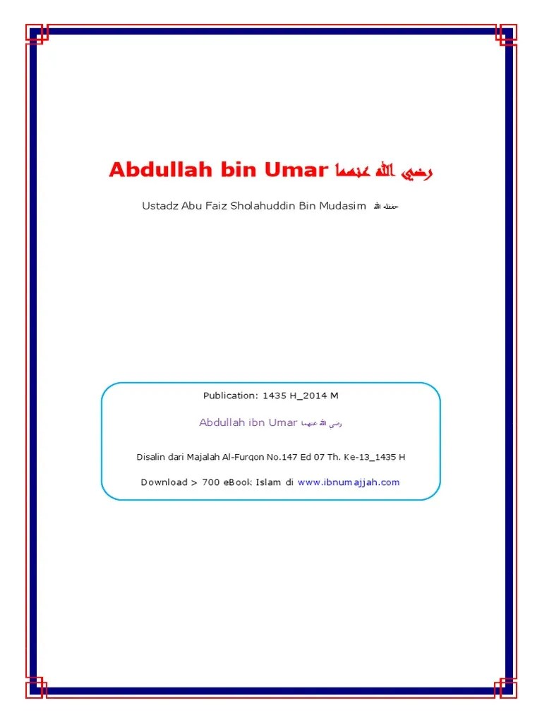 Biografi Abdullah-Bin Umar | PDF