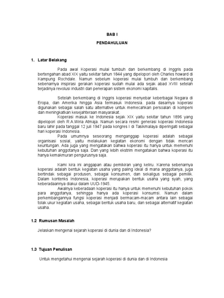 Soal â soal tanya jawab ekonomi koperasi nama : Makalah Sejarah Koperasi Pdf