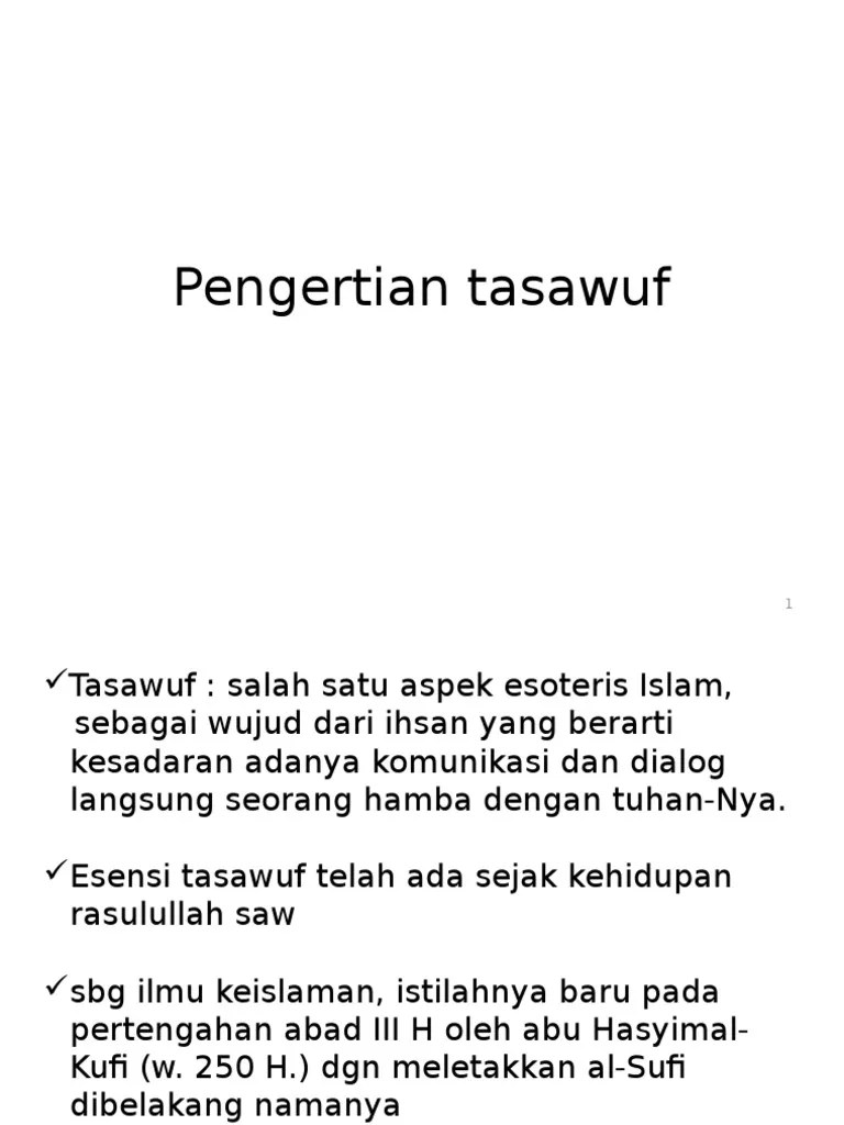 Tasawuf | PDF