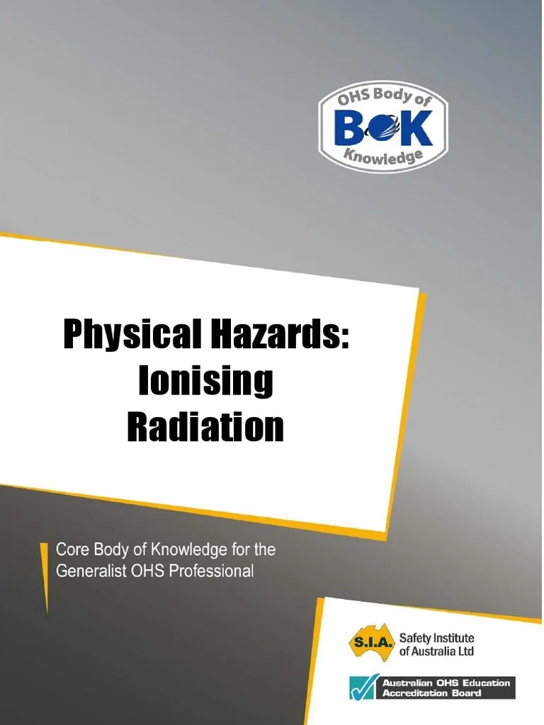 24 Hazard Ionising Radiation PDF | Download Free PDF | Ionizing Radiation | Radioactive Decay