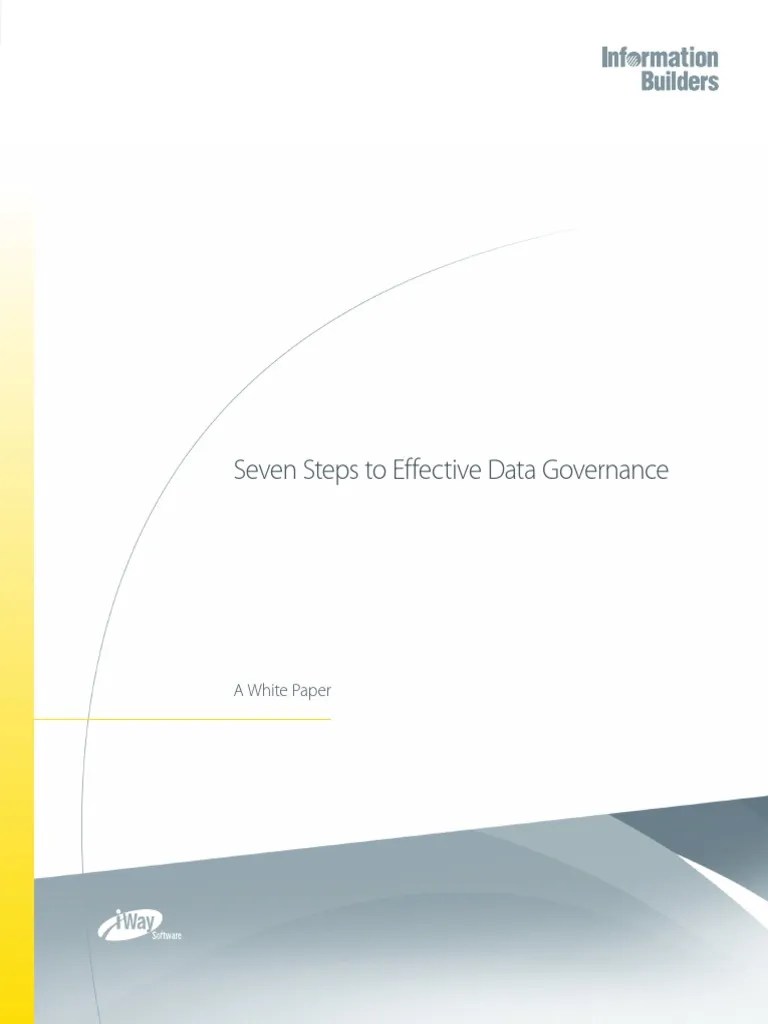 Whitepaper 7steps To Data Governance | PDF | Governance | Business Process
