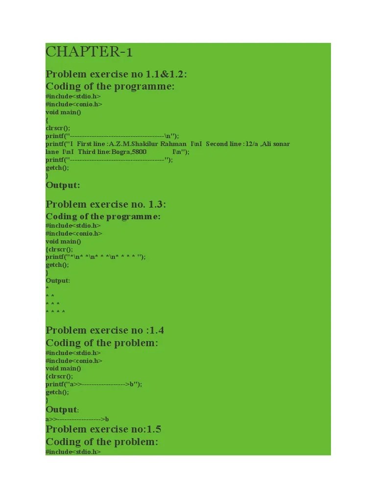 Solution Of C Programming By E Balaguruswamy | PDF | Data Type | Integer (Computer Science)
