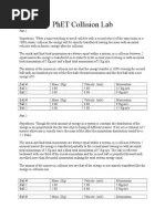 After a perfectly inelastic collision, however, both bodies have the same velocity; Collision Phet Lab Pdf Collision Momentum