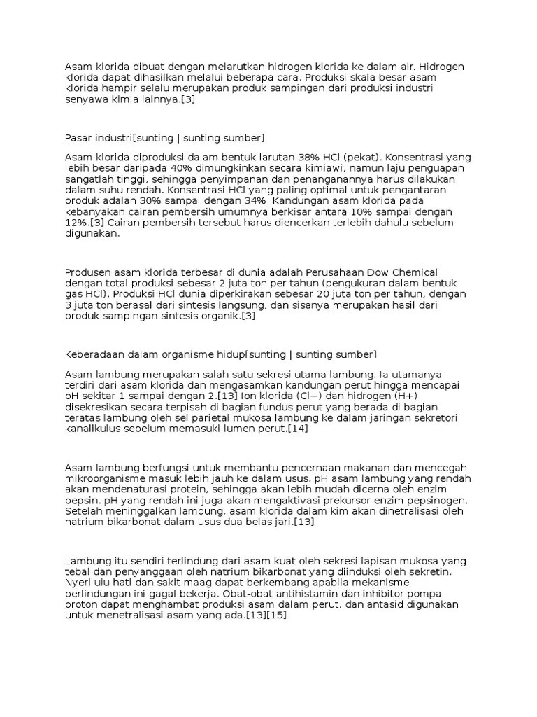 Asam Klorida | PDF