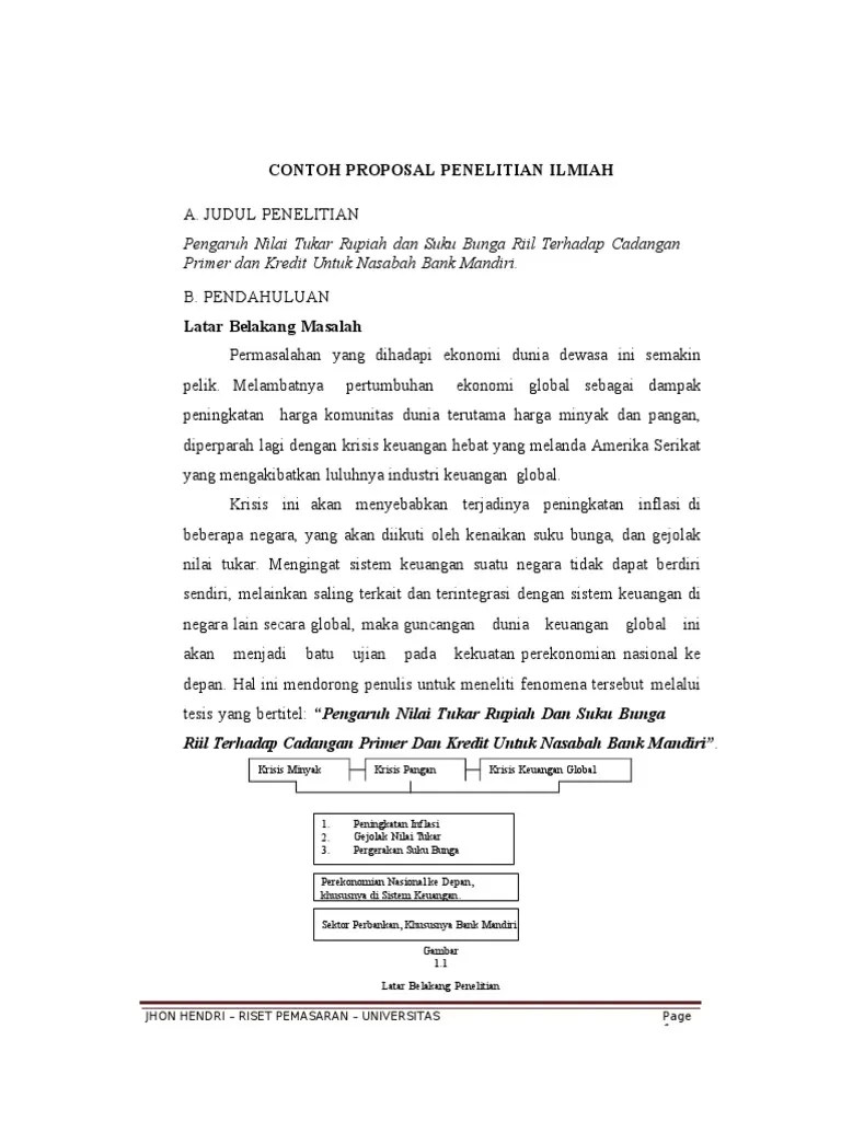 To browse pdf files, you need adobe acrobat reader. Contoh Proposal Penelitian Ilmiah Pdf