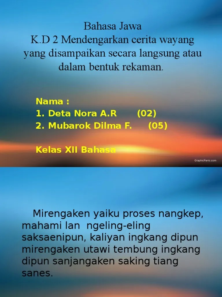 Bahasa Jawa PPT 2 | PDF