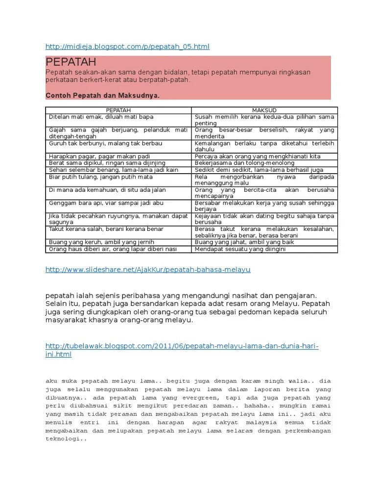 Peribahasa melayu tentang cinta pepatah sindiran motivasi kehidupan captionkata com 2021 caption dp bbm kata bijak terbaru. Tugasan Individu Pdf
