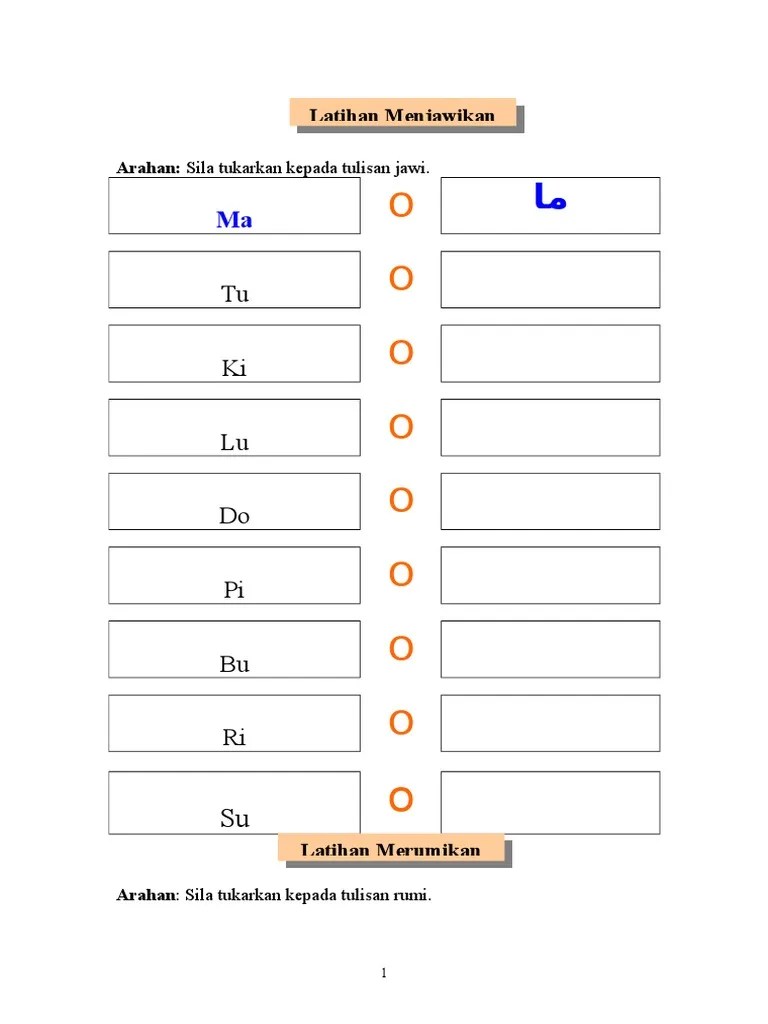 If playback doesn't begin shortly, . Latihan Menulis Jawi Pdf