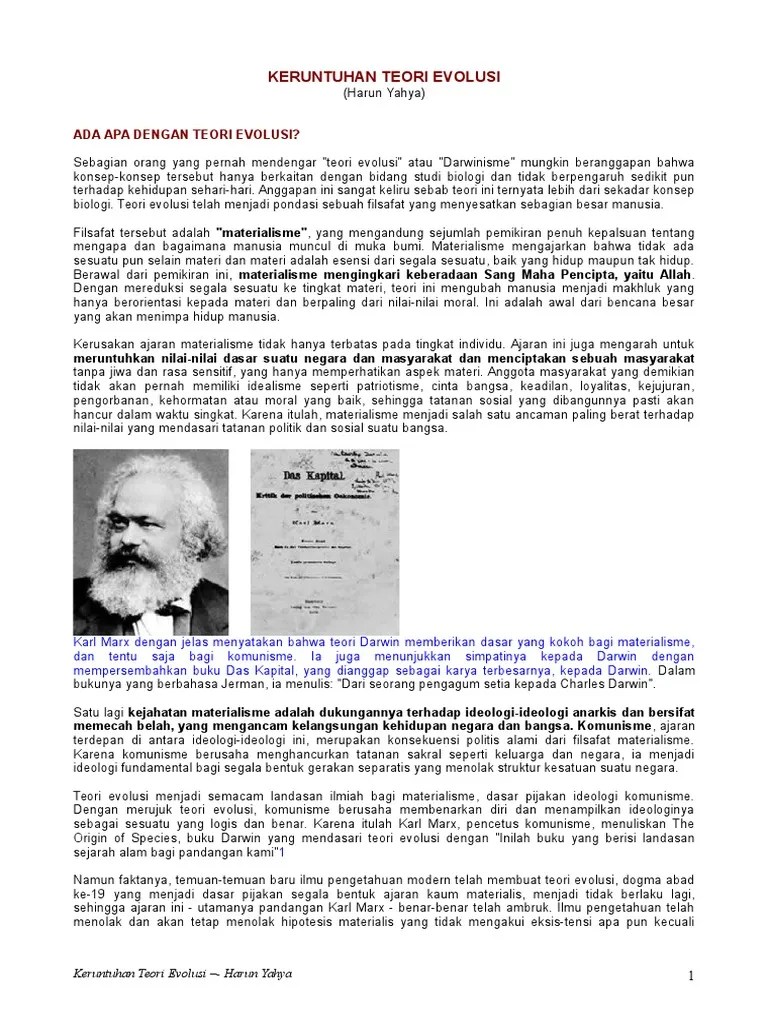 Keruntuhan Teori Evolusi - Harun Yahya | PDF