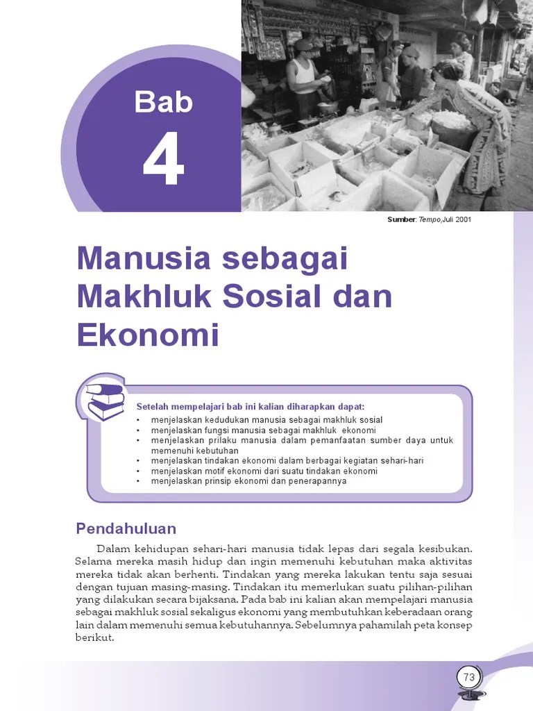 Mengenal berbagai anyaman tradisi masyarakat lahan basah. Berikan Contoh Makhluk Sosial Dan Makhluk Ekonomi Yang ...