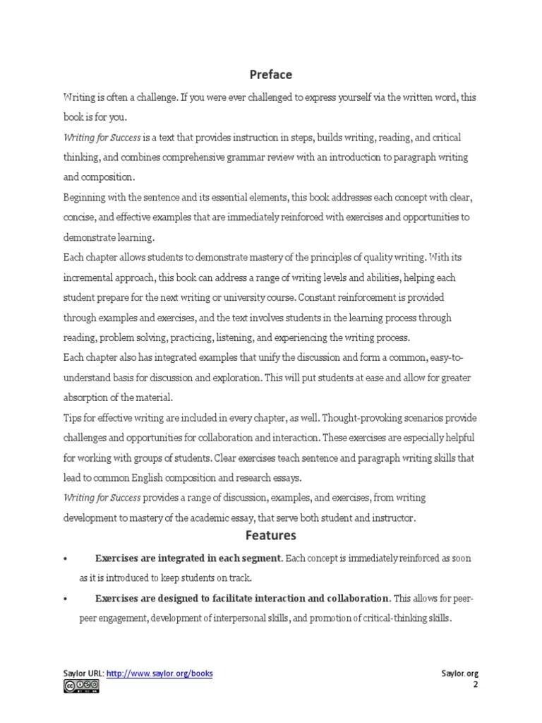 Writing For Success | PDF | Reading Comprehension | Learning Styles