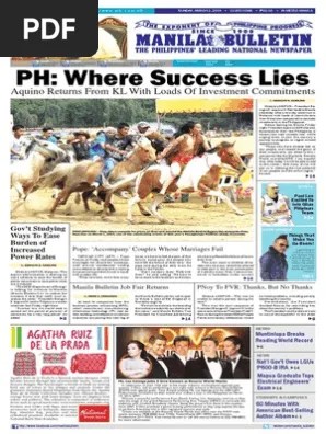 Manila Bulletin 2014 March 2 Physician Metro Manila