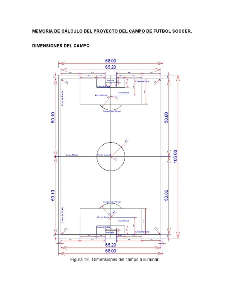 Memoria De Cálculo Del Proyecto Del Campo De Futbol Socce1 | PDF | Encendiendo | Electromagnetismo