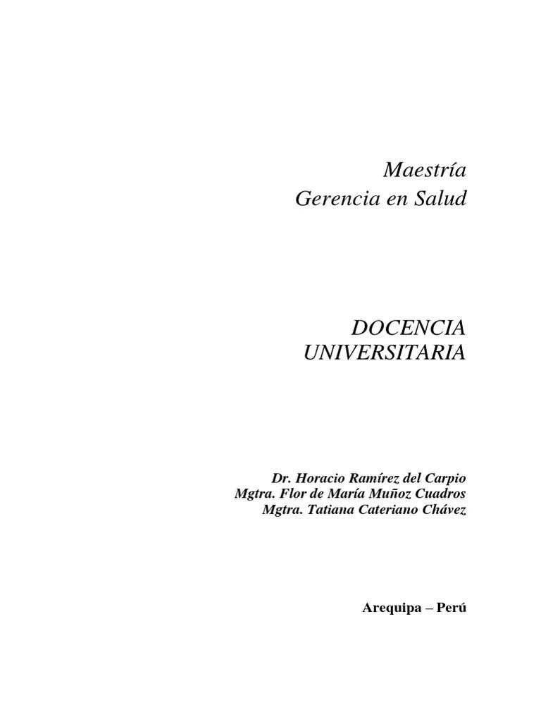 Libro De Docencia Universitaria | PDF | Motivación | Motivacional