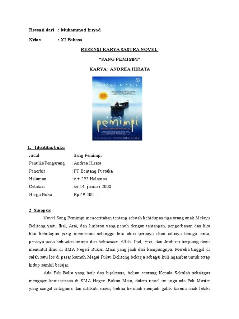 Kumpulan Cerpen Karya Andrea Hirata – Lakaran