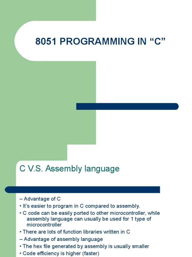 8051 Programming In C | PDF | C (Programming Language) | Integer ...