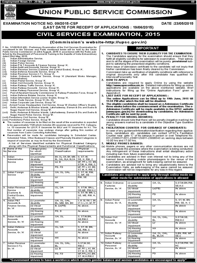 Civil Service 2015 | PDF | University And College Admission | Test (Assessment)