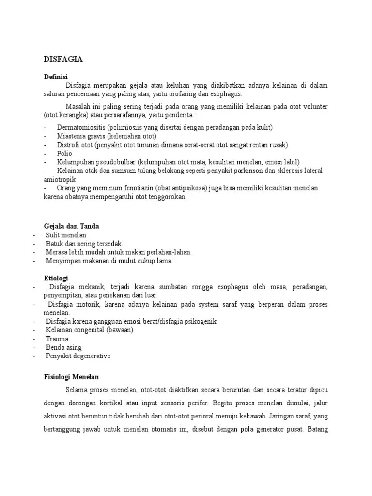 Disfagia Pdf Menu diet golongan 1 biasanya tidak mengandung protein melainkan terdiri dari makanan berkarbohidrat sederhana seperti sari buah sirup atau teh manis.
