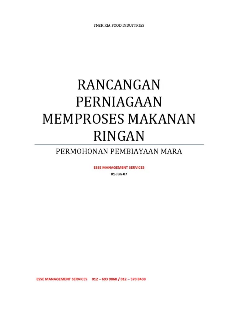 Sempadan johor ialah sempadan maritim dengan singapura di. Contoh Rancangan Perniagaan - Makanan Ringan