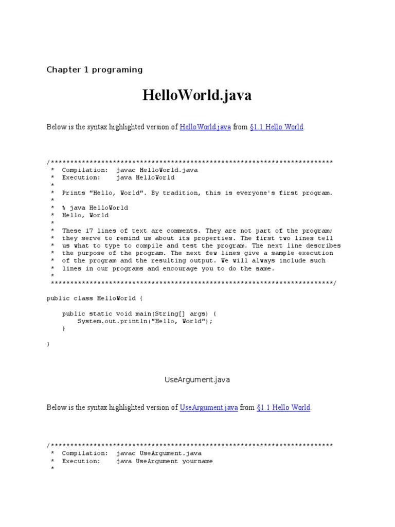 Chapter 1 Programing | Download Free PDF | C (Programming Language ...