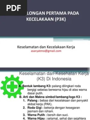 Pada setiap kotak p3k, pasti terdapat lambang berupa tanda + berwarna merah. P3k Pdf