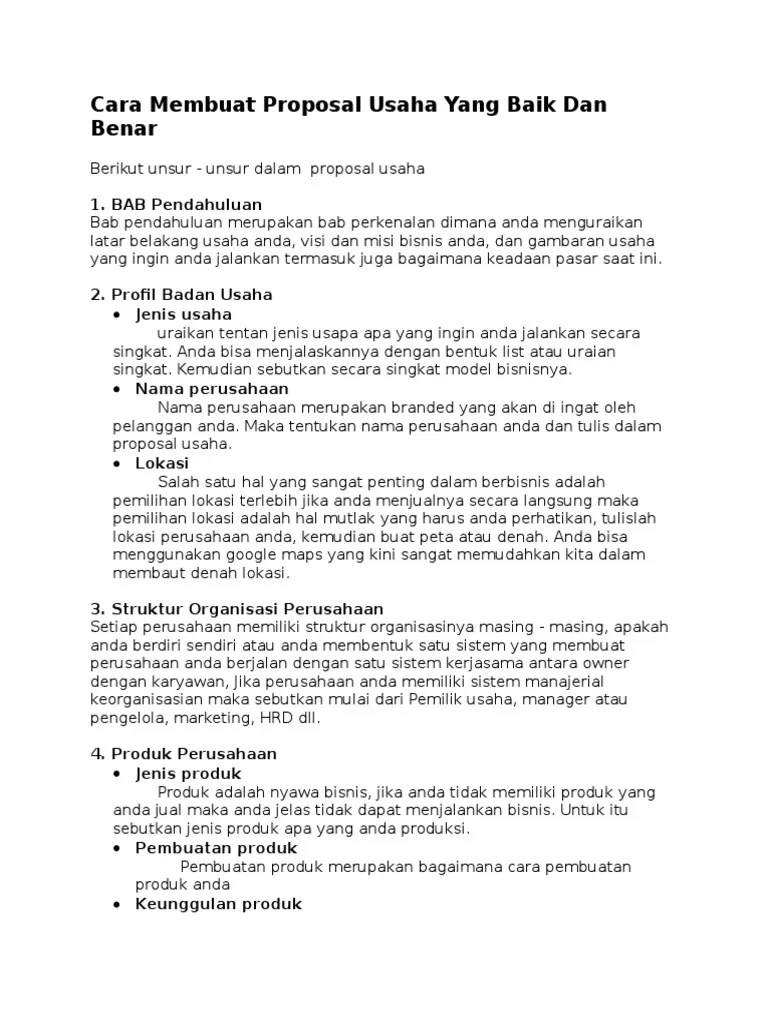 Cara membuat halaman pengesahan proposal skripsi. Cara Membuat Proposal Usaha Yang Baik Dan Benar