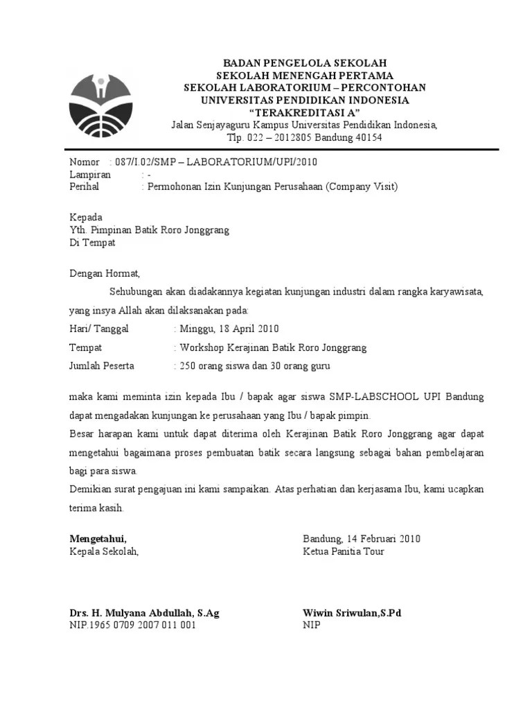 Contoh Surat Kunjungan Hormat Kepada Pengarah / Contoh Surat Melakukan Kunjungan Hormat