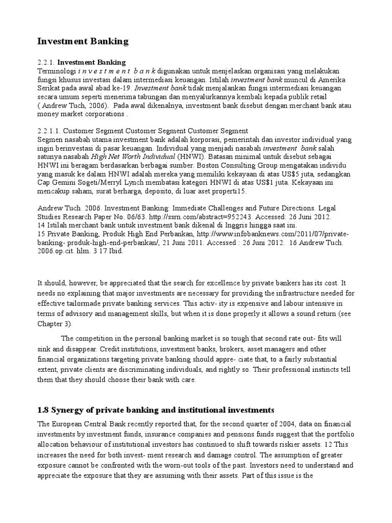 Investment Banking | PDF | Investment Management | Investing