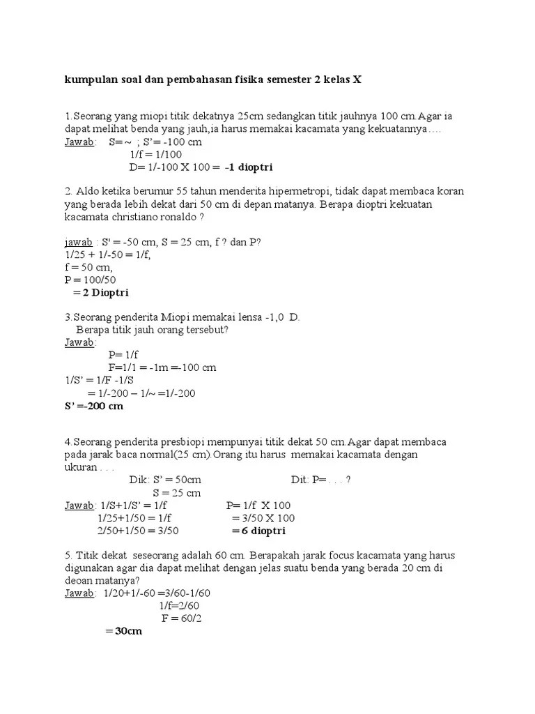 Contoh Soal Fisika Kelas 12 Dan Pembahasan Ini 10 Contoh Soal UTS Fisika Kelas X Semester 1 yang Sering Muncul.