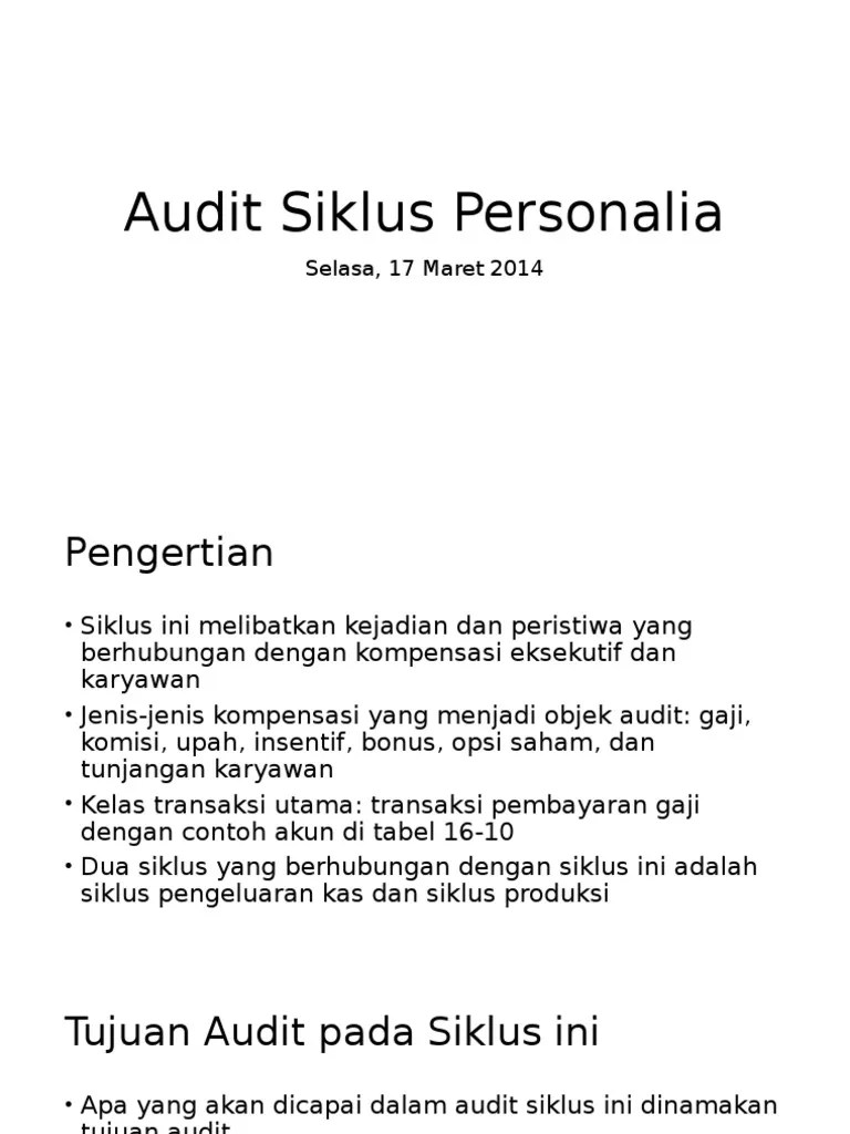 Audit Siklus Produksi Dan Personalia Pdfcoffee Pengujian substantif atas persediaan.