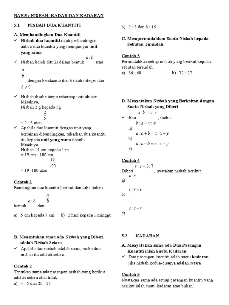Nisbah Dan Kadaran Matematik Tahun 6 - Unit 10 Nisbah Kadaran Math Tahun 6 Oleh Cikgutawfiq Youtube
