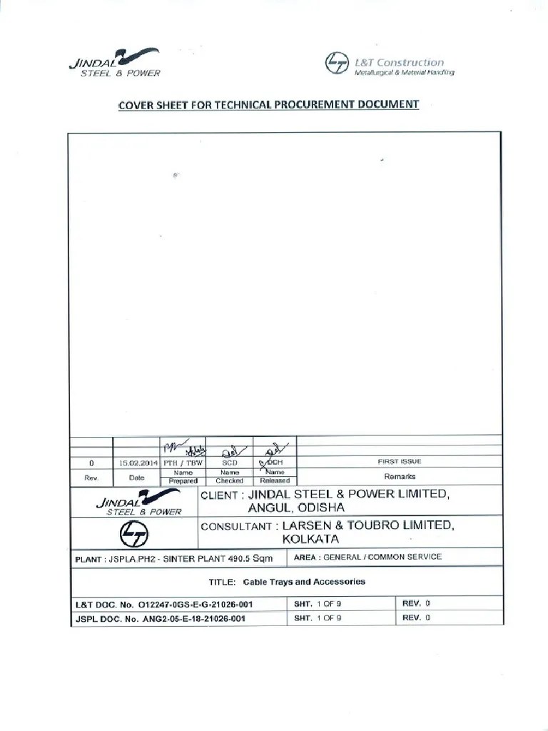Cable Tray & Accessories | PDF | Galvanization | Sheet Metal