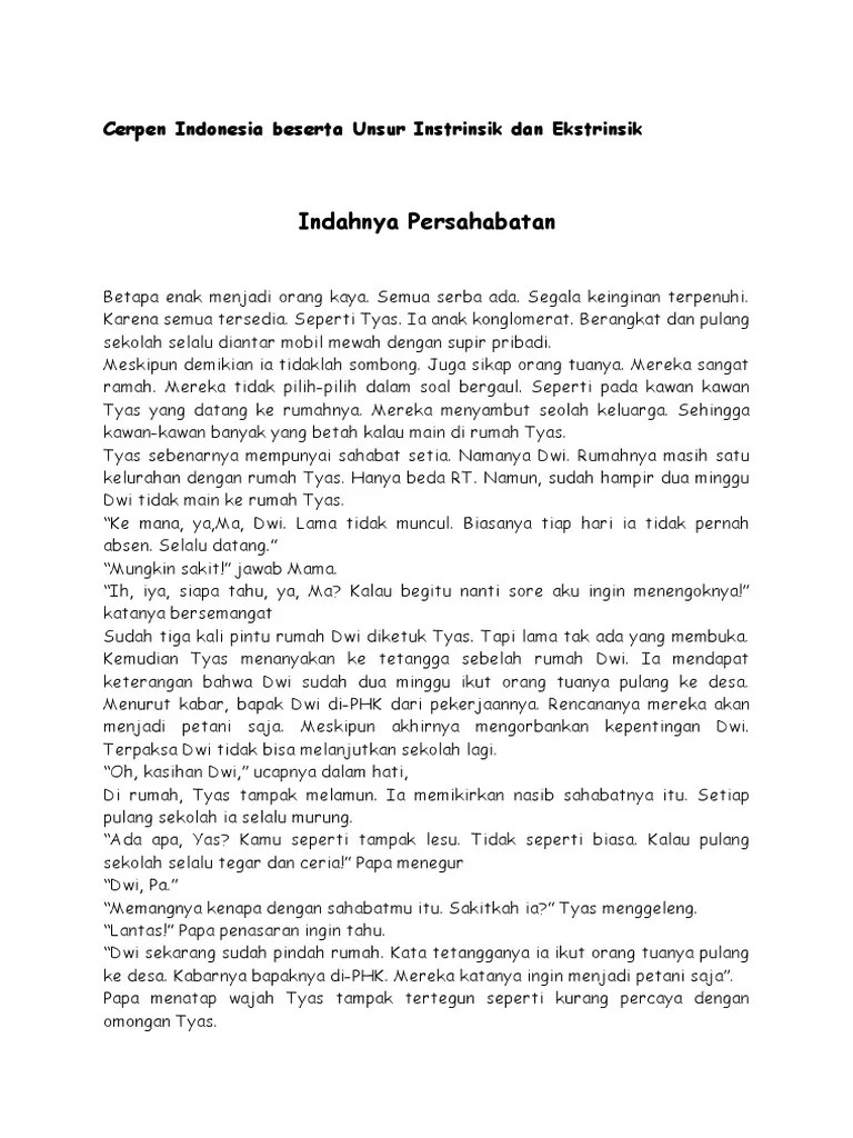 Contoh cerkak bahasa jawa singkat beserta unsur intrinsiknya. Cerkak Bahasa Jawa Brainly