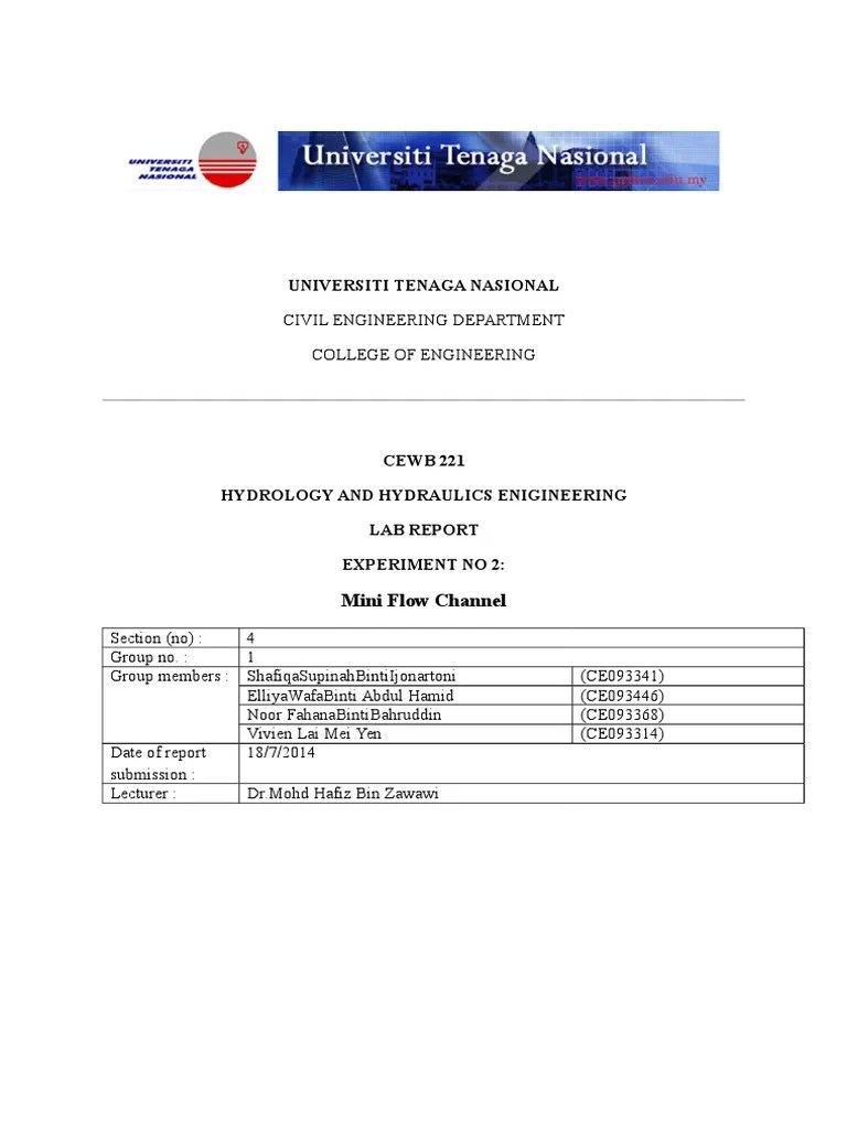 Lab 2 Mini FLow Channel | PDF | Dynamics (Mechanics) | Gases