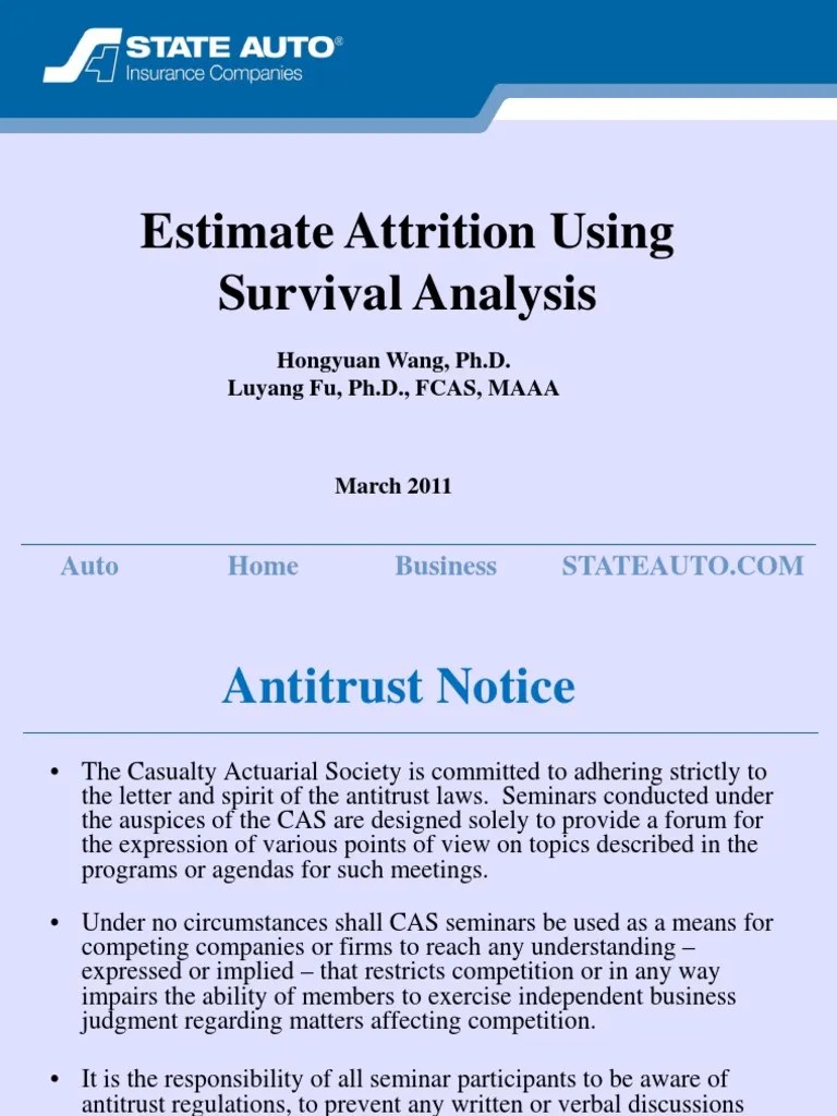 Estimate Attrition Using Survival Analysis - Time To Event Analysis ...