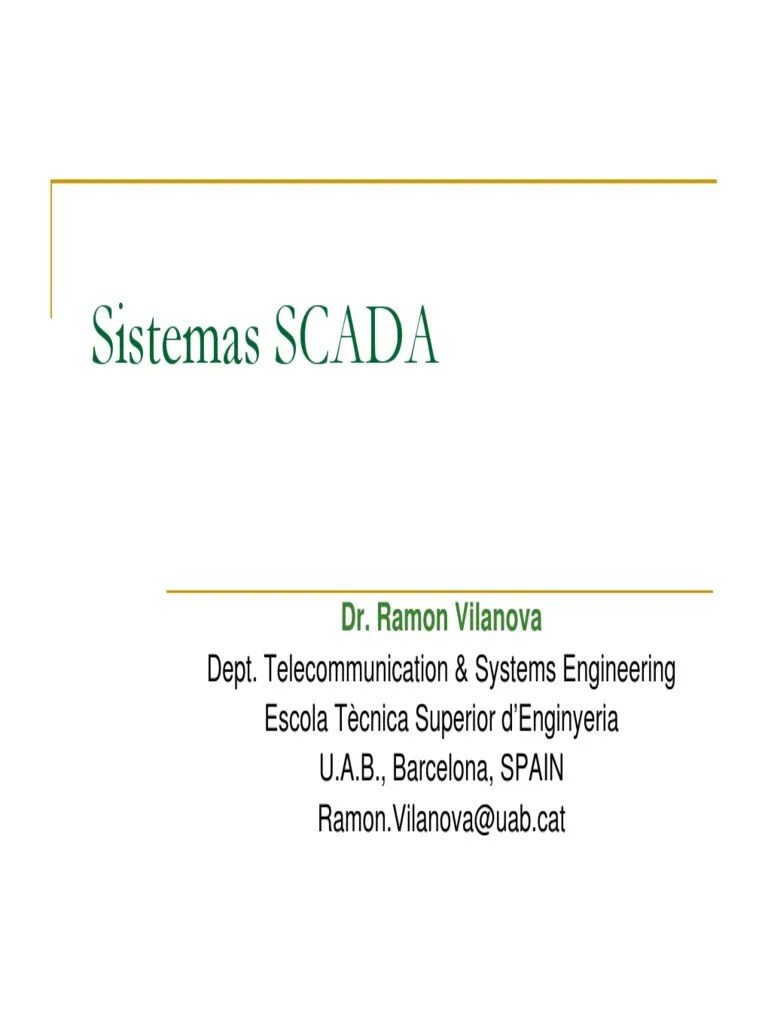 2007 Sistemas SCADA PDF | PDF | Scada | Ingeniería De Control