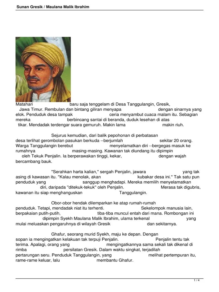 Sunan Gresik Maulana Malik Ibrahim | PDF