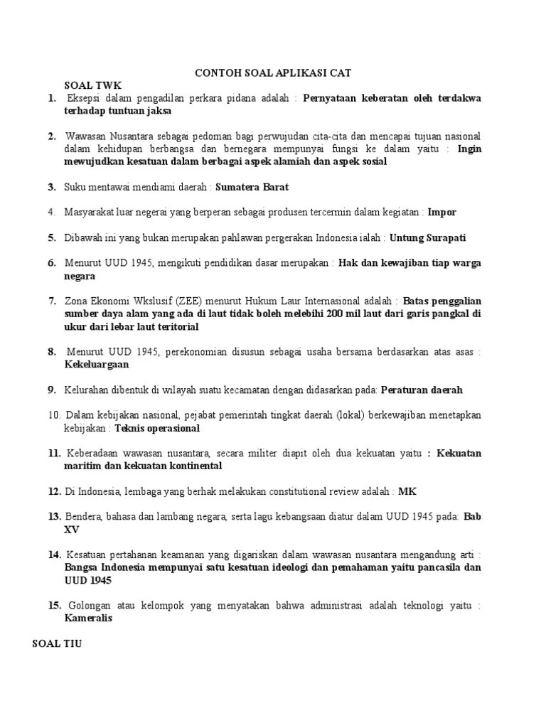 Contoh Soal Aplikasi Cat | PDF