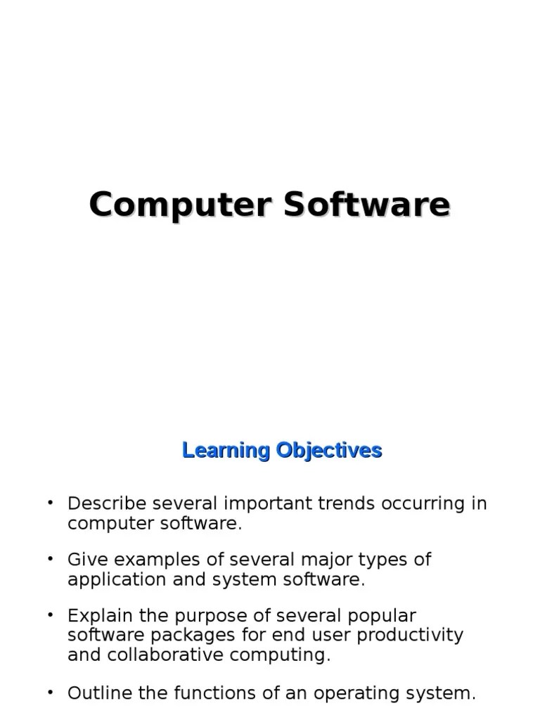 Software Essentials For IT Students | PDF | Operating System ...